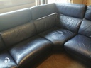 STUNNING LARGE LEATHER CORNER SOFA WITH RECLINERR