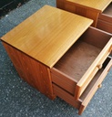 PAIR G PLAN RETRO TEAK BEDSIDE CHESTS