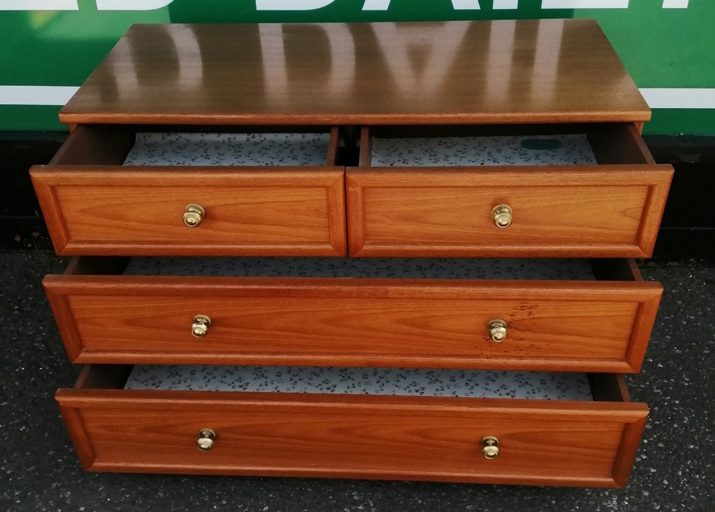 G PLAN RETRO TEAK FOUR DRAWER CHEST