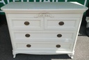 Laura Ashley Off White Shabby Chic  Chest of Four Drawers