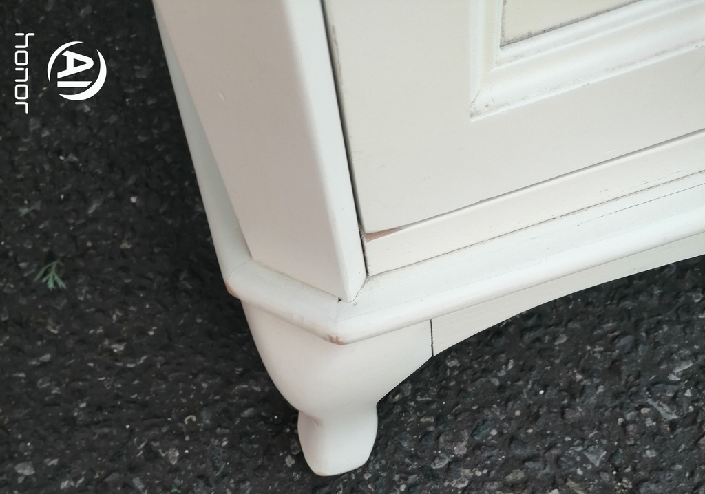 Laura Ashley Off White Shabby Chic  Chest of Four Drawers