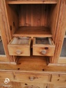 Part glazed pine dresser