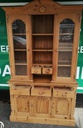 Part glazed pine dresser