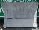 LOVELY GREY BUTTON BACK 5ft BED FRAME