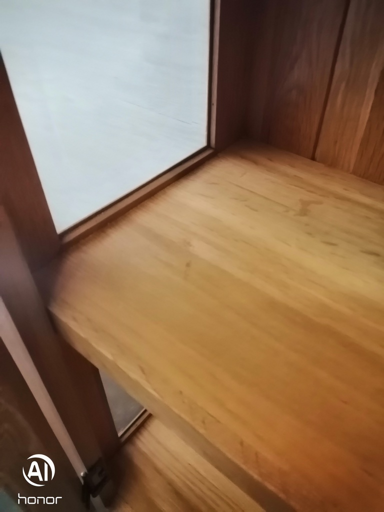Quality Oak Glazed Display Unit /Bookcase