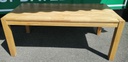 LOVELY LARGE BLOCK OAK DINING TABLE