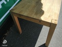 LOVELY LARGE BLOCK OAK DINING TABLE