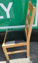 Quality set 4 x Oak Slat Back Dining Chairs