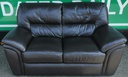 Quality Dark Brown  Leather Two Seater Sofa