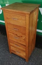 Oak Wellington Chest of Five Drawers