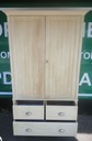 SOLID WOOD SHABBY CHIC PAINTED WARDROBE