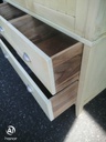 SOLID WOOD SHABBY CHIC PAINTED WARDROBE
