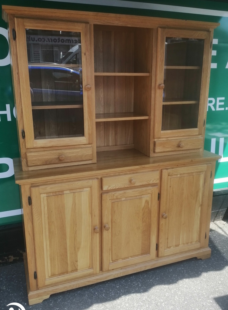 LOVELY PART GLAZED OAK DRESSER