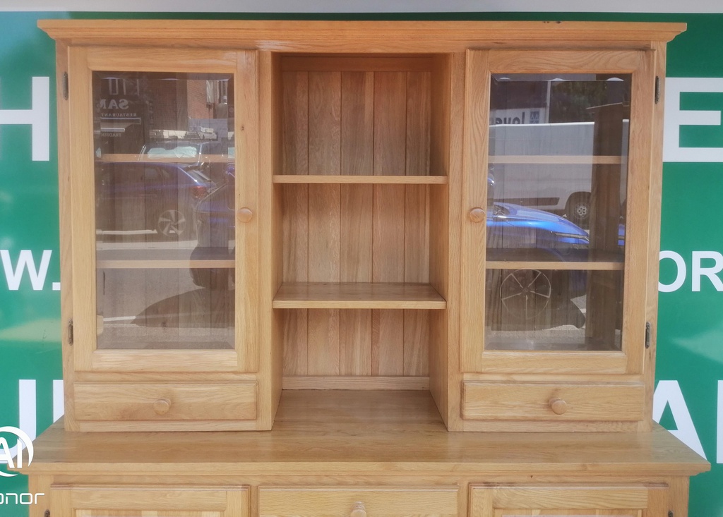 LOVELY PART GLAZED OAK DRESSER