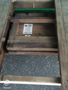 Rustic reclaimed wood extending dining table
