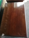 Pair of large dark wood bedside chests