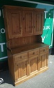 SOLID PINE TRIPLE CUPBOARD DRESSER