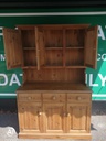SOLID PINE TRIPLE CUPBOARD DRESSER