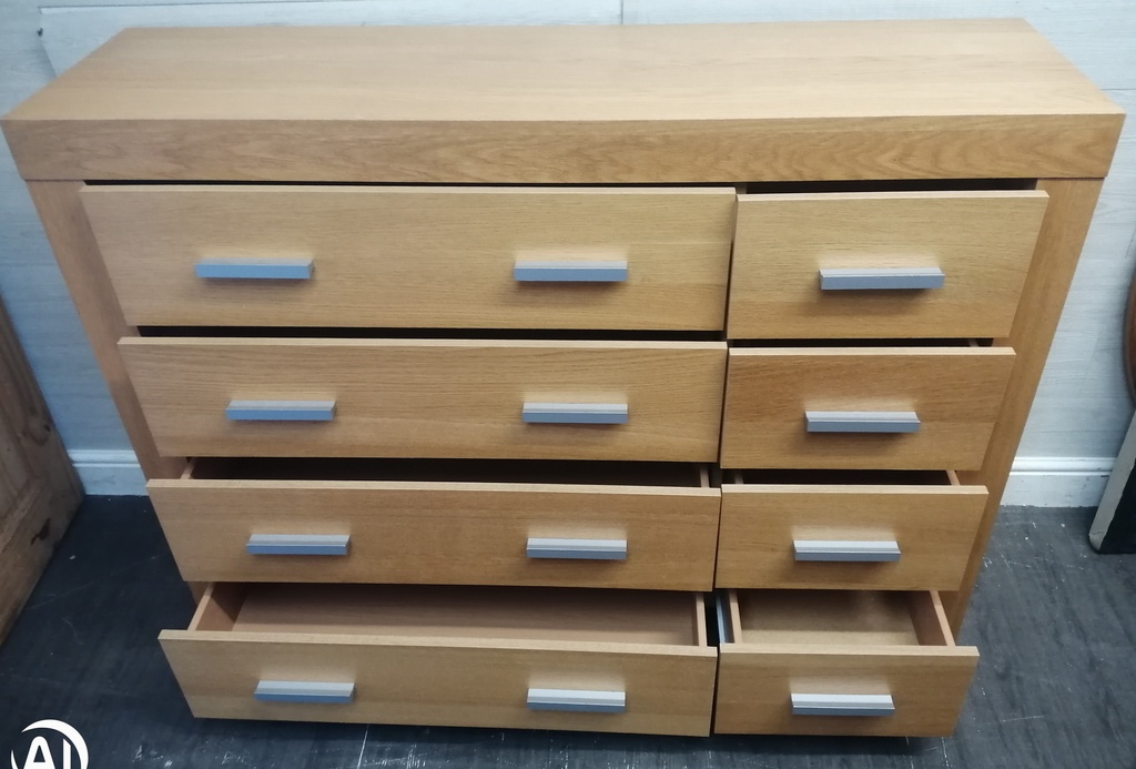 LARGE 8 DRAWER MERCHANT STYLE CHEST