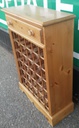 Neat solid pine wine rack