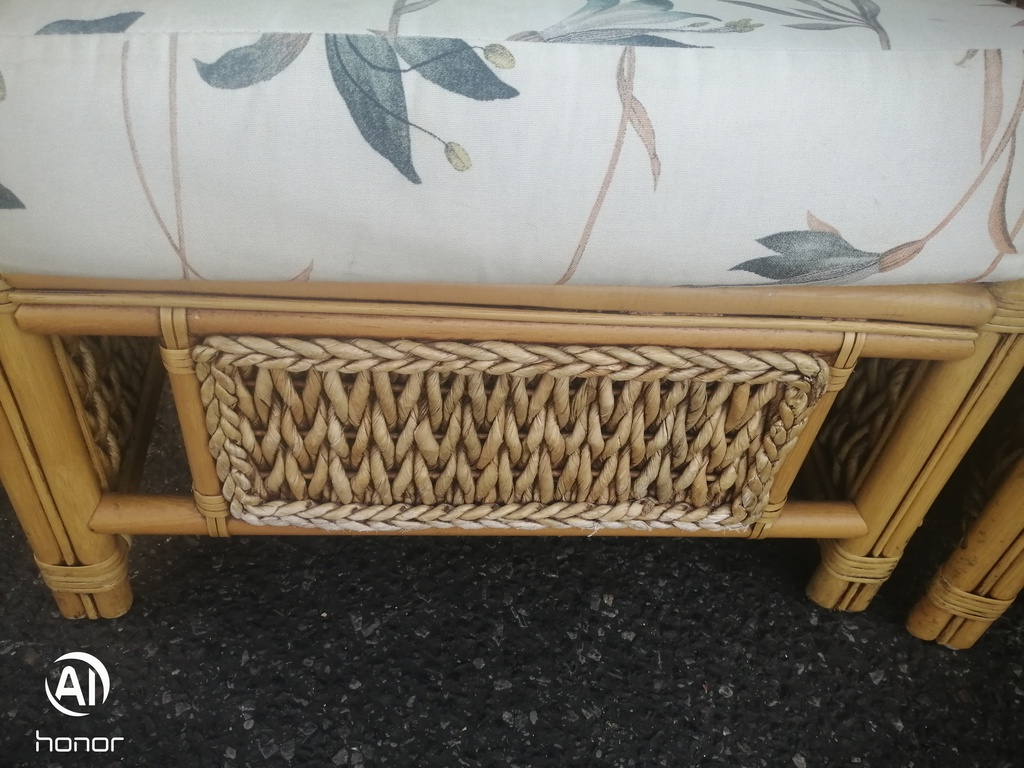 CANE THREE PEICE SUITE