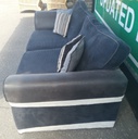 Large DFS Black Toned Three Seater SOFA