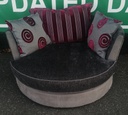Grey Toned DFS Cuddle Swivel Chair