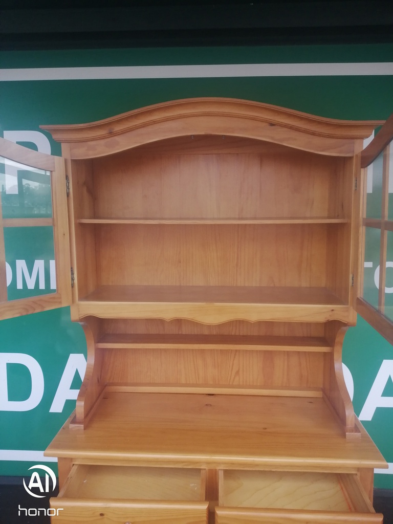 LOVELY NEAT PINE DISPLAY DRESSER
