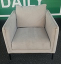 lovely modern designer cream armchairs