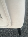 lovely modern designer cream armchairs