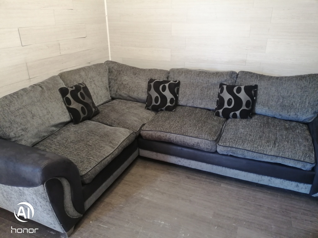 DFS Grey Toned Corner Sofa