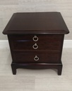 stag bedside table with tea tray