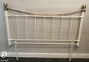 Lovely 5ft cream metal victorian style headboard