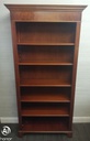MAHOGANY REPRO DARK WOOD BOOKCASE