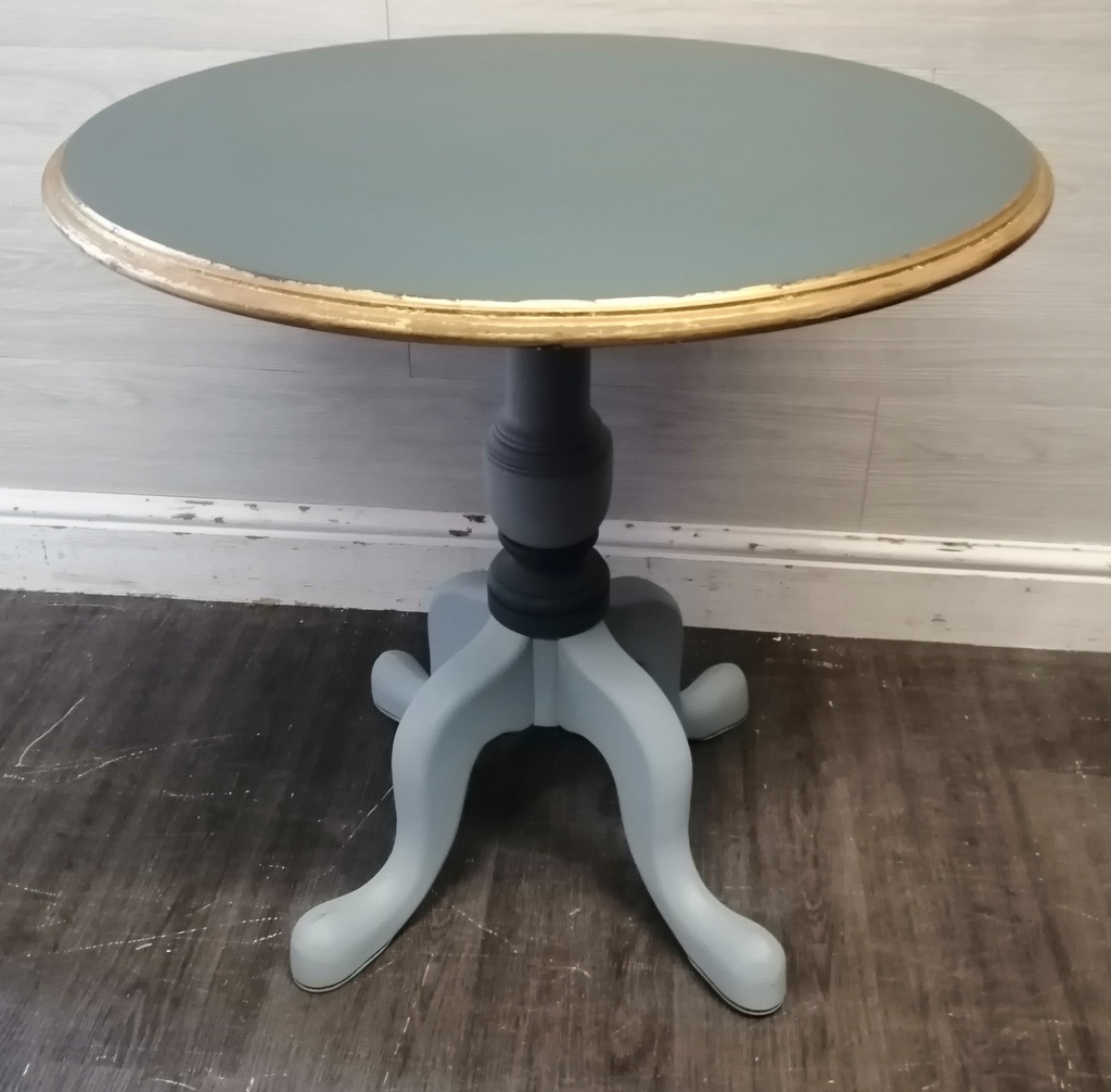 Painted Round Side Table