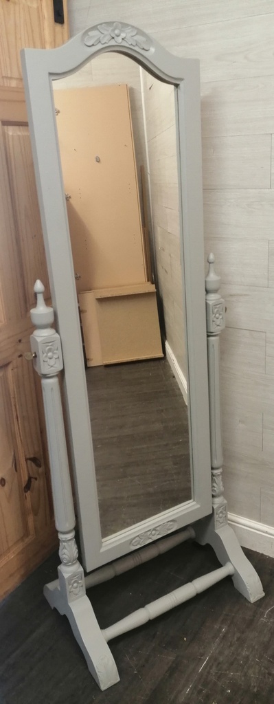 Quality Painted Solid Pine Cheval Mirror