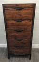 TALL CHEST OF DRAWERS FROM OAK FURNITURE LAND DETROIT RANGE