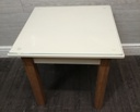 OAK &amp; CREAM PAINTED SIDE TABLE