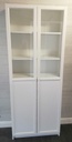 IKEA ‘BILLY’ White Part  Glazed Front Bookcase