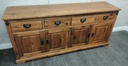 Large Rustic Pine Sideboard