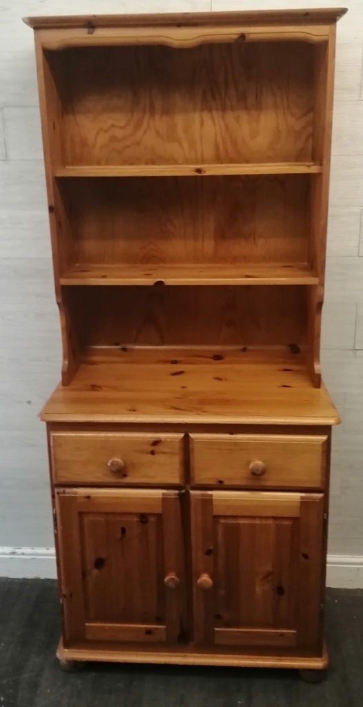 NEAT  PINE DISPLAY DRESSER