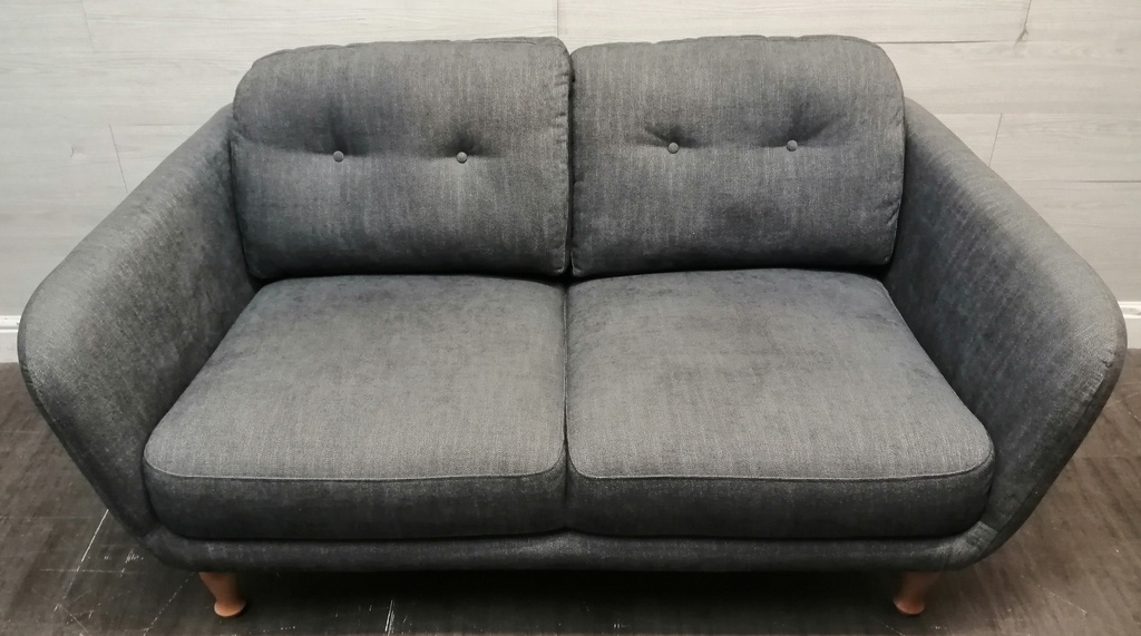 NEAT TWO SEATER  GREY TONED SOFA