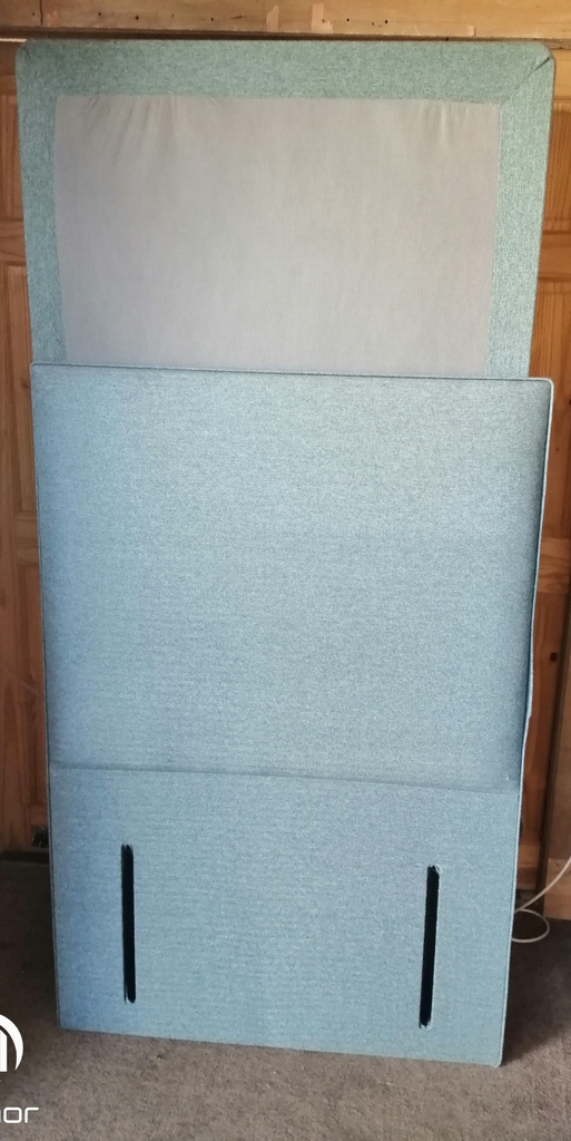 Lovely blue 3ft divan &amp; headboard set