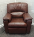 BARGAIN Brown Leather G PLAN Electric Recliner Armchair