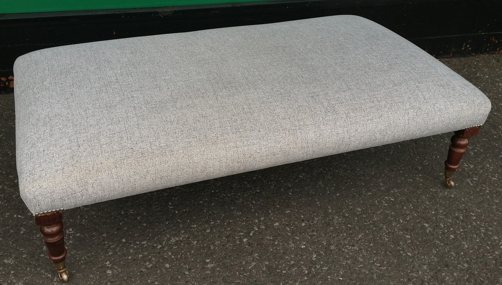Lovely large grey coffee table footstool
