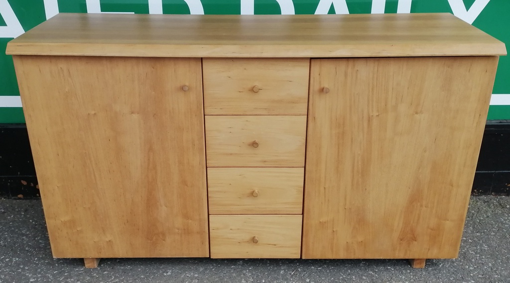 Quality Cherry Wood Sideboard With Drawers From Heals