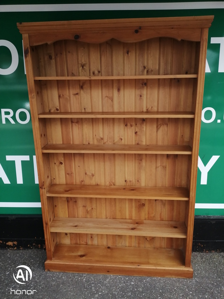 LARGE SOLID PINE BOOKCASE