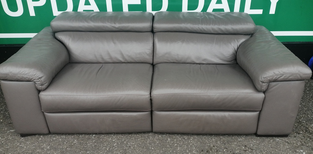 QUALITY NATUZZI LEATHER RECLINER SOFA