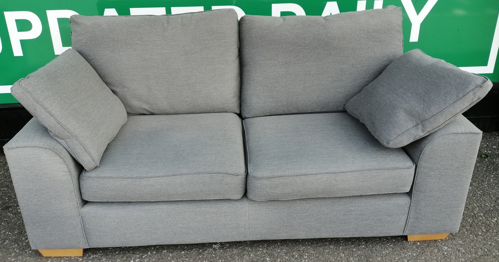 MODERN GREY THREE  SEATER SOFA FROM M &amp; S