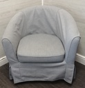 GREY IKEA TUB CHAIR